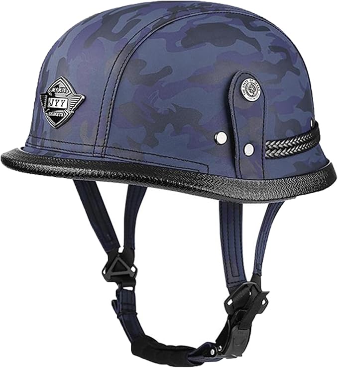 VOSS Leather German Helmet Half Face ABS