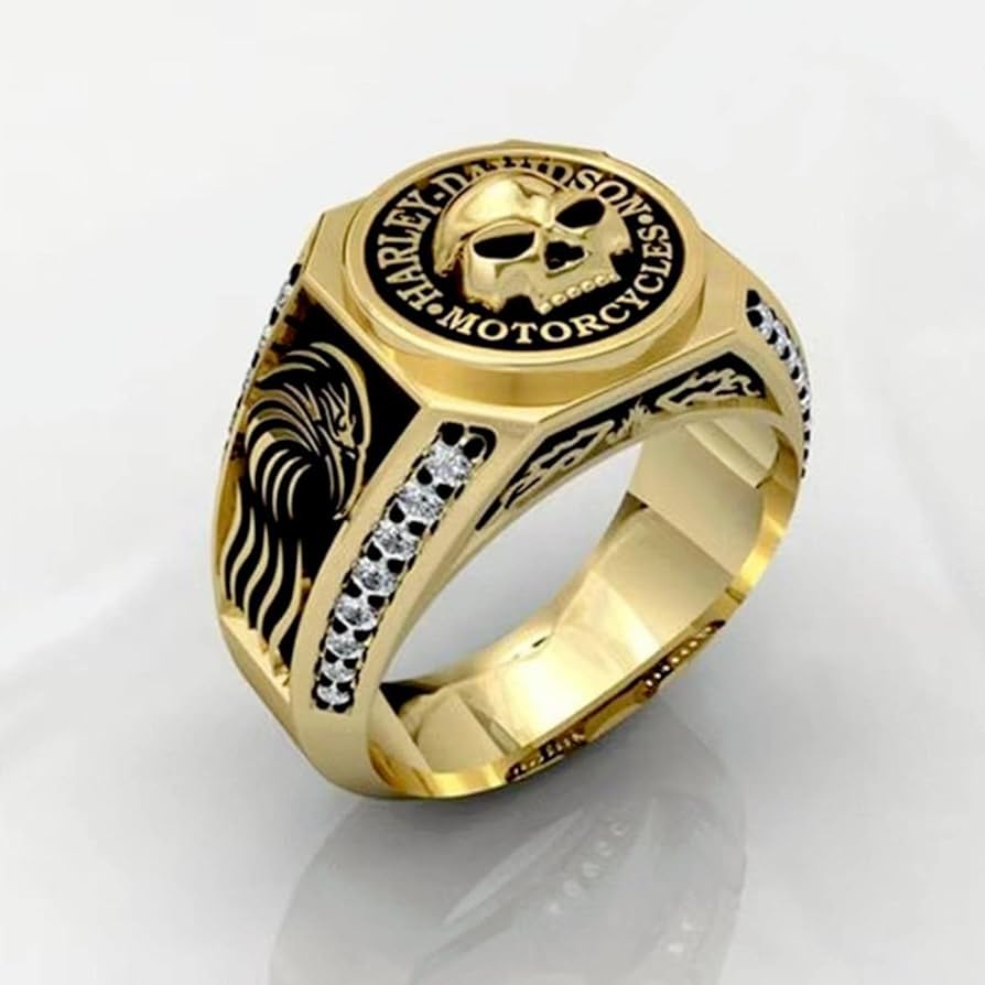 Ring HD Motorcycle Skull