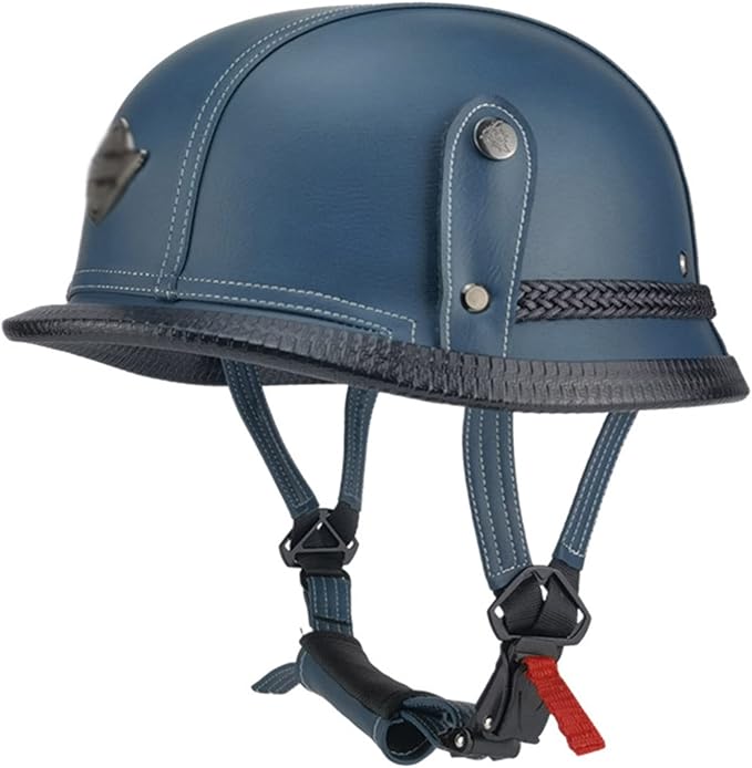 VOSS Leather German Helmet Half Face ABS