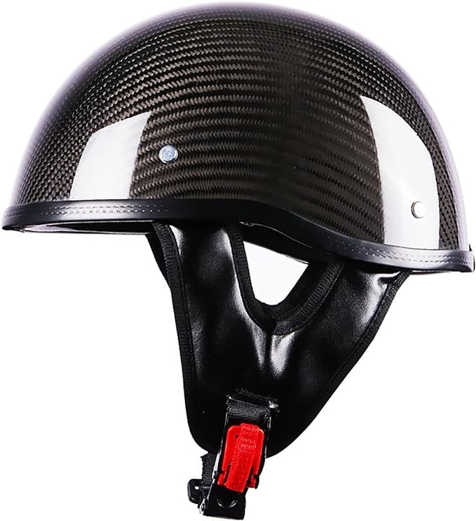 LS2 Half Helmet Solid Shiny Carbon