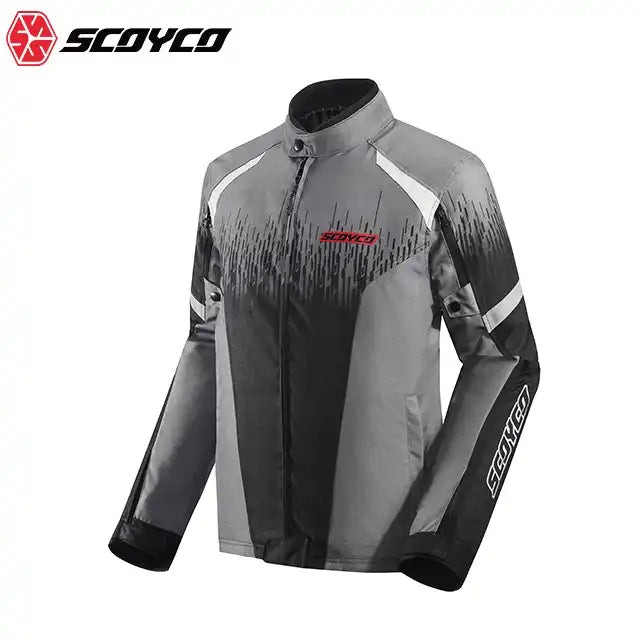 Scoyco JK177 Grey Reflective Motorcycle Equipment Wear-resistant Motorcycle Jacket Anti-fall