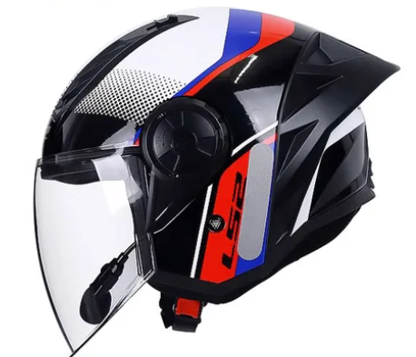 LS2 Helmet OF-616 Open Face 3/4 With included Microphone