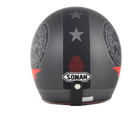 Soman Open Face Helmet 3/4 With Sun Visor DOT Certified