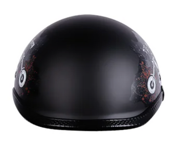Motorcycle Helmet cap Retro Half Helmet with motorcycle paint