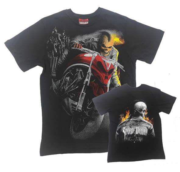 Men's T shirt Crew Neck Regular Fit Speed Demon