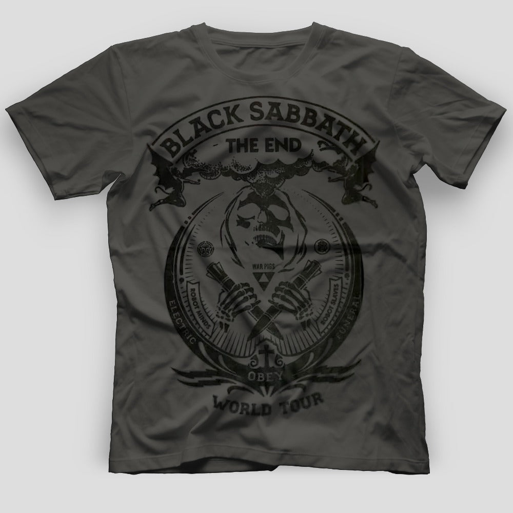 Men's T shirt Crew Neck Regular Fit Black Sabbath