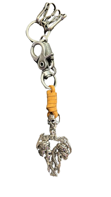 Key Chain from Alloy & PU Leather