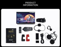 LS2 Bluetooth intercom motorcycle headset for helmet connect upto 2 persons